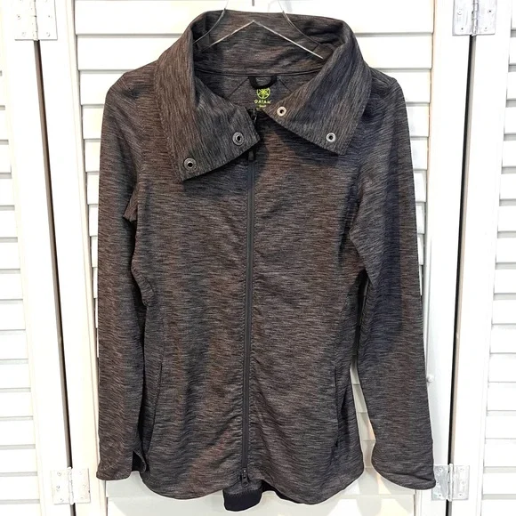 Gaiam Gray Yoga Zip Up Light Jacket - Picture 1 of 7